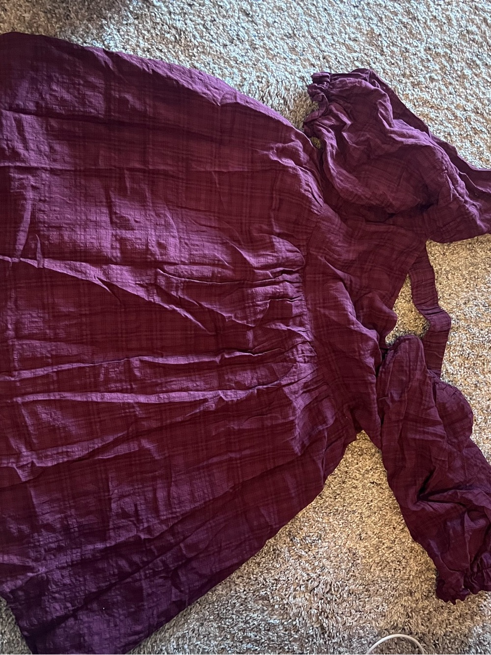 Francesca's Collections Plum Backless Maxi Dress